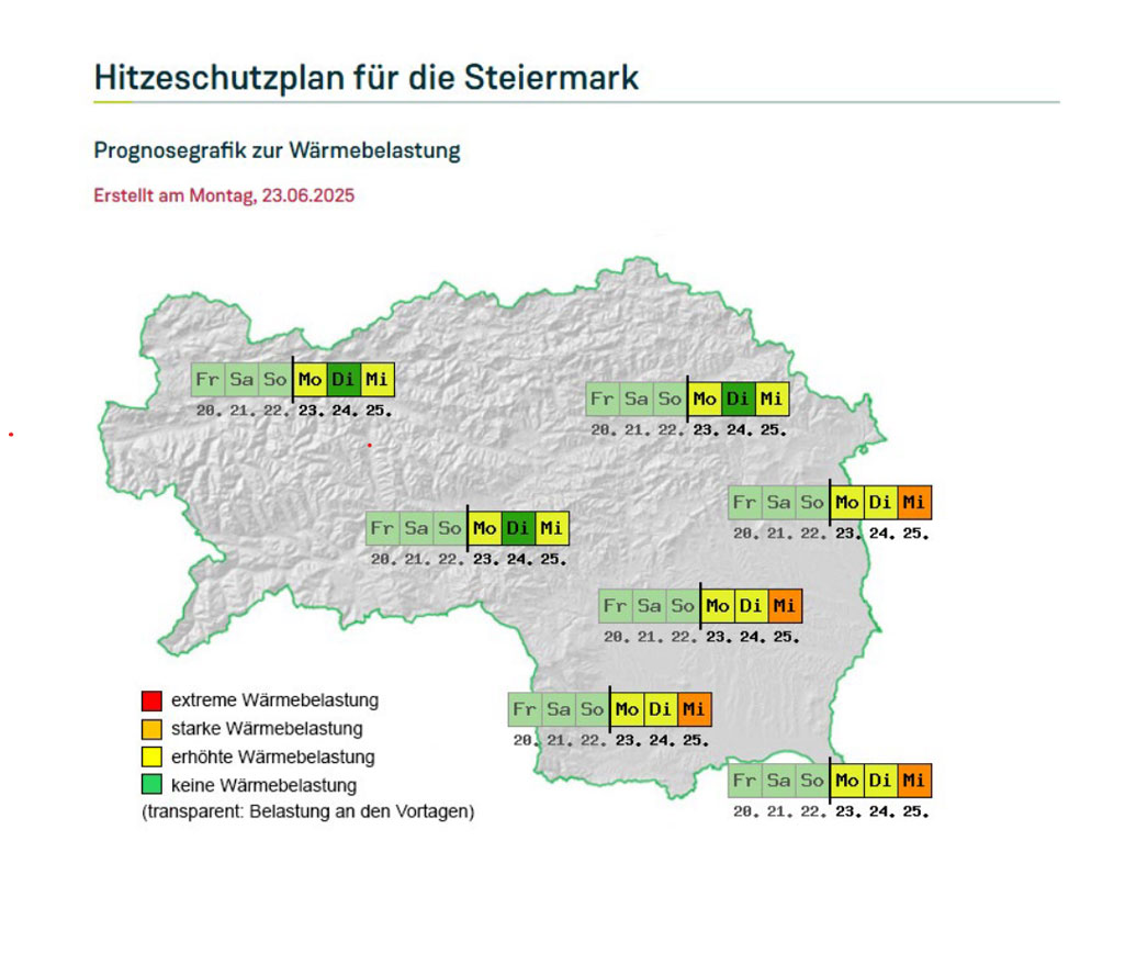 Ein Screenshot der Geosphere Austria